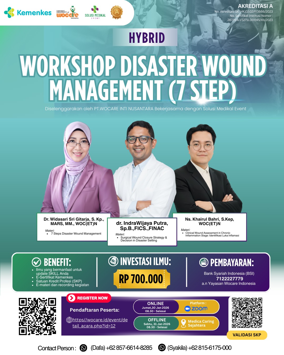 HYBRID - WORKSHOP DISASTER WOUND MANAGEMENT (7 STEP)